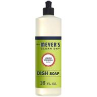 🍋 cruelty free and non-toxic lemon verbena scent liquid dish soap by mrs. meyer's clean day - 16 oz, pack of 6 logo