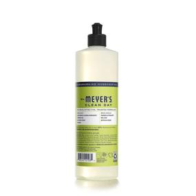 img 2 attached to 🍋 Cruelty Free and Non-Toxic Lemon Verbena Scent Liquid Dish Soap by Mrs. Meyer's Clean Day - 16 oz, Pack of 6