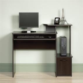 img 3 attached to 🖥️ Sauder Beginnings Computer Desk: Cinnamon Cherry Finish - High-Quality and Functional