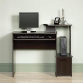 img 1 attached to 🖥️ Sauder Beginnings Computer Desk: Cinnamon Cherry Finish - High-Quality and Functional