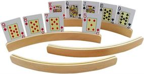 img 4 attached to YH Poker Wooden Playing Holders