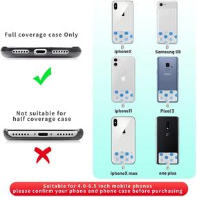 img 3 attached to 2-Pack ROCONTRIP Universal Phone Lanyard Patch, Dot Design - Compatible with All Smartphones, Phone Strap Tether Pad