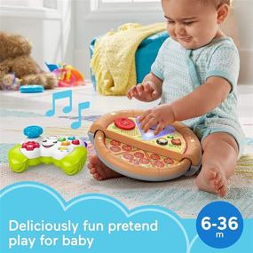 img 3 attached to Fisher-Price Laugh &amp; Learn Game, Pizza Party Gift Set - Bundle of 2 Toys for Babies and Toddlers (6-36 Months) with Lights, Music, and Interactive Learning Content - Amazon Exclusive