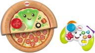 fisher-price laugh &amp; learn game, pizza party gift set - bundle of 2 toys for babies and toddlers (6-36 months) with lights, music, and interactive learning content - amazon exclusive logo