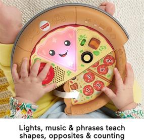 img 2 attached to Fisher-Price Laugh &amp; Learn Game, Pizza Party Gift Set - Bundle of 2 Toys for Babies and Toddlers (6-36 Months) with Lights, Music, and Interactive Learning Content - Amazon Exclusive