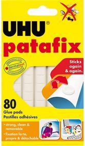 img 2 attached to UHU Patafix Glue Pad - Removable and Reusable, White (Pack of 80 Pads)