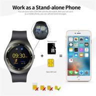 📱 multifunctional smart watch for android phones: calls, messages, fitness tracking, sim card & sd card slot logo