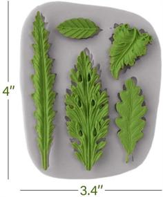 img 4 attached to Silicone Leaf Mold for Koogel Tree Resin, Fondant, Clay - DIY Decorating Tool for Cake and Crafts