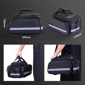 img 1 attached to 🚲 Wildken Bike Pannier Bags: Waterproof Outdoor Bicycle Trunk Bag with Rain Cover and Shoulder Strap