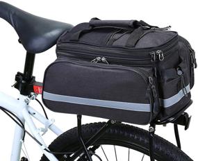 img 4 attached to 🚲 Wildken Bike Pannier Bags: Waterproof Outdoor Bicycle Trunk Bag with Rain Cover and Shoulder Strap