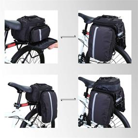 img 2 attached to 🚲 Wildken Bike Pannier Bags: Waterproof Outdoor Bicycle Trunk Bag with Rain Cover and Shoulder Strap