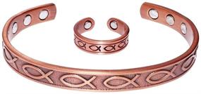 img 4 attached to Sunshinesea Magnetic Copper Bracelets Arthritis