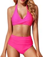 👙 holipick two piece high waisted bikini set: tummy control swimwear for women logo