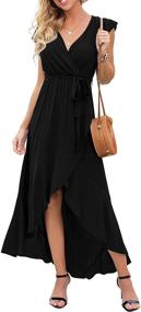 img 1 attached to GRECERELLE Womens Bohemian Dresses Black Medium Women's Clothing and Dresses