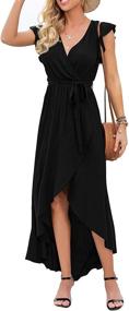 img 2 attached to GRECERELLE Womens Bohemian Dresses Black Medium Women's Clothing and Dresses