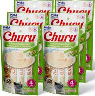 🐱 inaba churu cat treats: grain-free, lickable creamy purée with vitamin e & taurine – 0.5oz tube pack (24 tubes) logo
