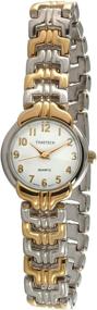 img 3 attached to ⌚ Stylish and Chic: Timetech Women's 2680L Two-Tone Wishbone Link Watch