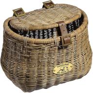 🚲 nantucket bicycle basket co. madaket creel front bike basket with lid logo