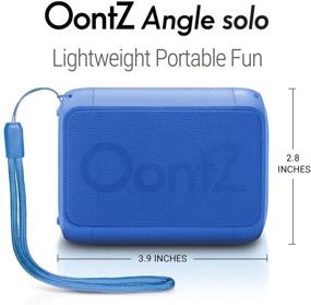 img 1 attached to 🔵 Компактная портативная колонка с Bluetooth - OontZ Angle Solo, мощный звук и бас, беспроводной радиус 100 футов, IPX5, путешественническая колонка, Cambridge SoundWorks (синяя)