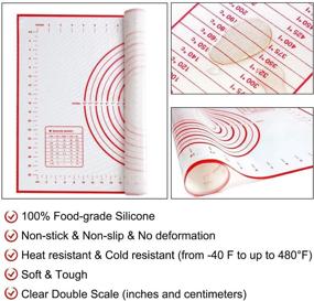 img 2 attached to Silicone Nonstick Measurement Counter Kneading