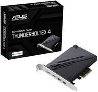 🌩️ asus thunderboltex 4: intel thunderbolt 4 jhl 8540 controller, dual usb type-c ports, 40gb/s bi-directional bandwidth, displayport 1.4 support, 100w quick charge logo