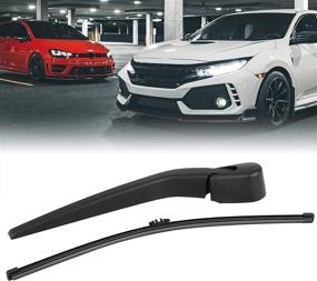 img 3 attached to 👍 X AUTOHAUX Rear Windshield Wiper Blade Arm Set for Volvo XC90 II 15-18: Best Quality and Perfect Fit