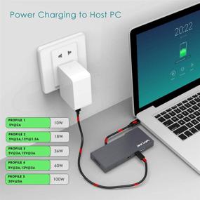 img 2 attached to WAVLINK USB C флешка станция док-станция с 4K HDMI, 7-в-1 тип C мини-адаптер для MacBook Pro и ноутбуков Windows: 60W PD зарядка, гигабитный Ethernet, USB 3.0, съемный SD-карт-ридер.