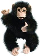 🐵 folkmanis baby chimpanzee hand puppet: your perfect companion for endless play and learning fun! logo