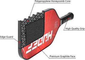 img 2 attached to HUDEF Pickleball Single Paddle: Lightweight Graphite Carbon Fiber Face, Elongated Shape, Honeycomb Core, Cushion Comfort Grip - USAPA Approved