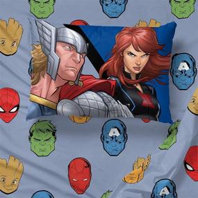 img 1 attached to 🦸 Marvel Avengers Fight Club Twin Sheet Set by Jay Franco & Sons - Super Soft and Cozy 3 Piece Bedding with Fade Resistant Microfiber Sheets - Official Marvel Product, Perfect for Kids