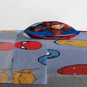 img 2 attached to 🦸 Marvel Avengers Fight Club Twin Sheet Set by Jay Franco & Sons - Super Soft and Cozy 3 Piece Bedding with Fade Resistant Microfiber Sheets - Official Marvel Product, Perfect for Kids