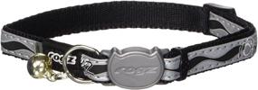 img 1 attached to 🐱 Rogz Catz Small Adjustable Night Cat Safeloc Breakaway Clip Collar with Reflective 3/8-Inch Width