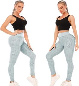 img 3 attached to 🍑 ViCherub Women's Scrunch Butt Lifting Leggings - Peach Lift High Waisted Yoga Pants, Workout Tummy Control Tights