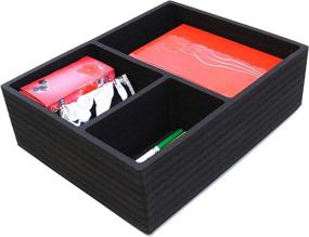 img 2 attached to Polar Whale Drawer Organizer Compatible With IKEA Alex (Fits Lower Tall Drawers) Tray Waterproof Insert Office Home Dorm 11 Storage & Organization