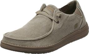 img 4 attached to Skechers MELSON Raymon Canvas Moccasin: Medium Men's Shoes with Enhanced Comfort and Style