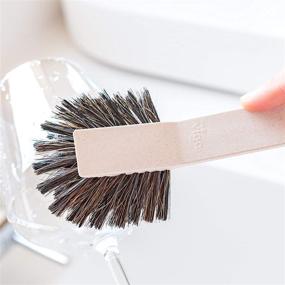 img 1 attached to 🧽 Vigar Zeroline Hard and Soft Dish Brush Set: Eco-Friendly, 2-Pack Dish Brushes with Nylon and Horsehair Bristles for Efficient Cleaning