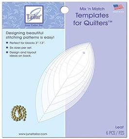 img 1 attached to 🍃 Quilter's Delight: June Tailor Mix 'n Match Leaf Templates - Enhancing Creativity with 6/Pkg