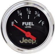 🚙 auto meter 880428 jeep electric fuel level gauge, 2 1/16" - short sweep/electric: accurate and reliable fuel monitoring solution for jeeps logo