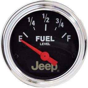 img 1 attached to 🚙 Auto Meter 880428 Jeep Electric Fuel Level Gauge, 2 1/16" - Short Sweep/Electric: Accurate and Reliable Fuel Monitoring Solution for Jeeps