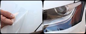 img 1 attached to Optimal Protection Headlight Bumper Hood Paint Guard Film Vinyl Sheet Roll - 12&#34; x 36&#34; Inch
