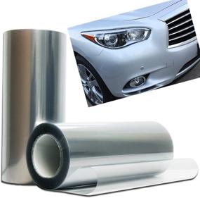 img 3 attached to Optimal Protection Headlight Bumper Hood Paint Guard Film Vinyl Sheet Roll - 12&#34; x 36&#34; Inch