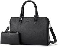 cluci handbags leather satchel two tone women's handbags & wallets logo