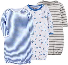 img 1 attached to 👶 Marquebaby Unisex Baby Boys Girls Sleep Gown: Ultra-Soft & Lightweight Cotton for Maximum Comfort