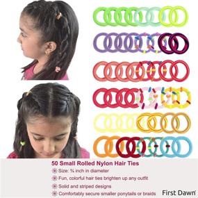 img 1 attached to FIRST DAWN 650 pcs Hair Accessories Set for Girls - Colorful Clips, Ties, Bands & Barrettes for Ponytails, Braids & Up-Dos - Suitable for Fine, Thick Hair - Baby to Women's Sizes