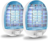 🪰 highly effective bug zapper indoor plug-in: 2-pack, blue fly traps for indoors - get rid of mosquitoes and flies efficiently! logo