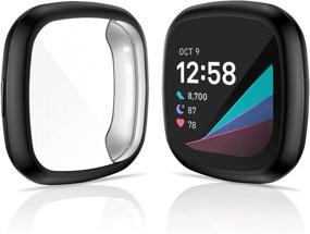 img 2 attached to 4-пакетный чехол с защитным экраном NANW совместим с Fitbit Sense/Versa 3