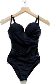 img 1 attached to CHAMELA Swimwear Shape Piece Bathing Women's Clothing