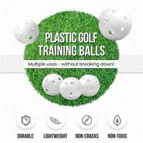 img 3 attached to 🏌️ Enhance Your Golf Skills with Heart Felt Love 100 Pack Plastic Golf Training Balls: Ideal for Driving Range, Swing Practice, and Indoor/Outdoor Putting!