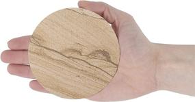 img 3 attached to 🏜️ Thirstystone Desert Sand Coaster - Multicolor All Natural Sandstone, Durable Stone with Unique Patterns, Original 4 inch Round