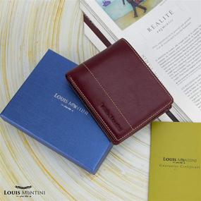 img 1 attached to Louis Montini Genuine Full Grain Blocking Men's Accessories and Wallets, Card Cases & Money Organizers